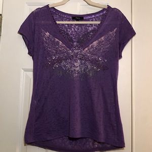 Express Rhinestone “Wings of Destiny” t-shirt